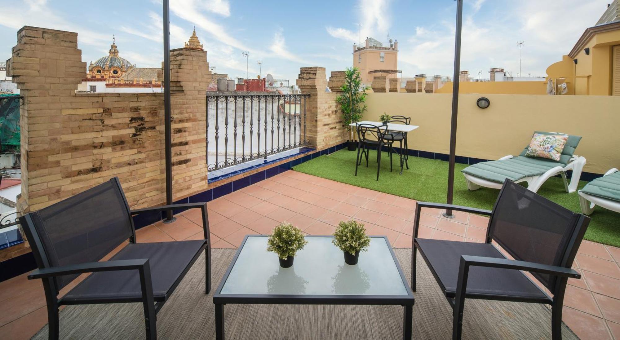 Apartamento Exclusive Triplex With Private Terrace Sevilla Exterior foto
