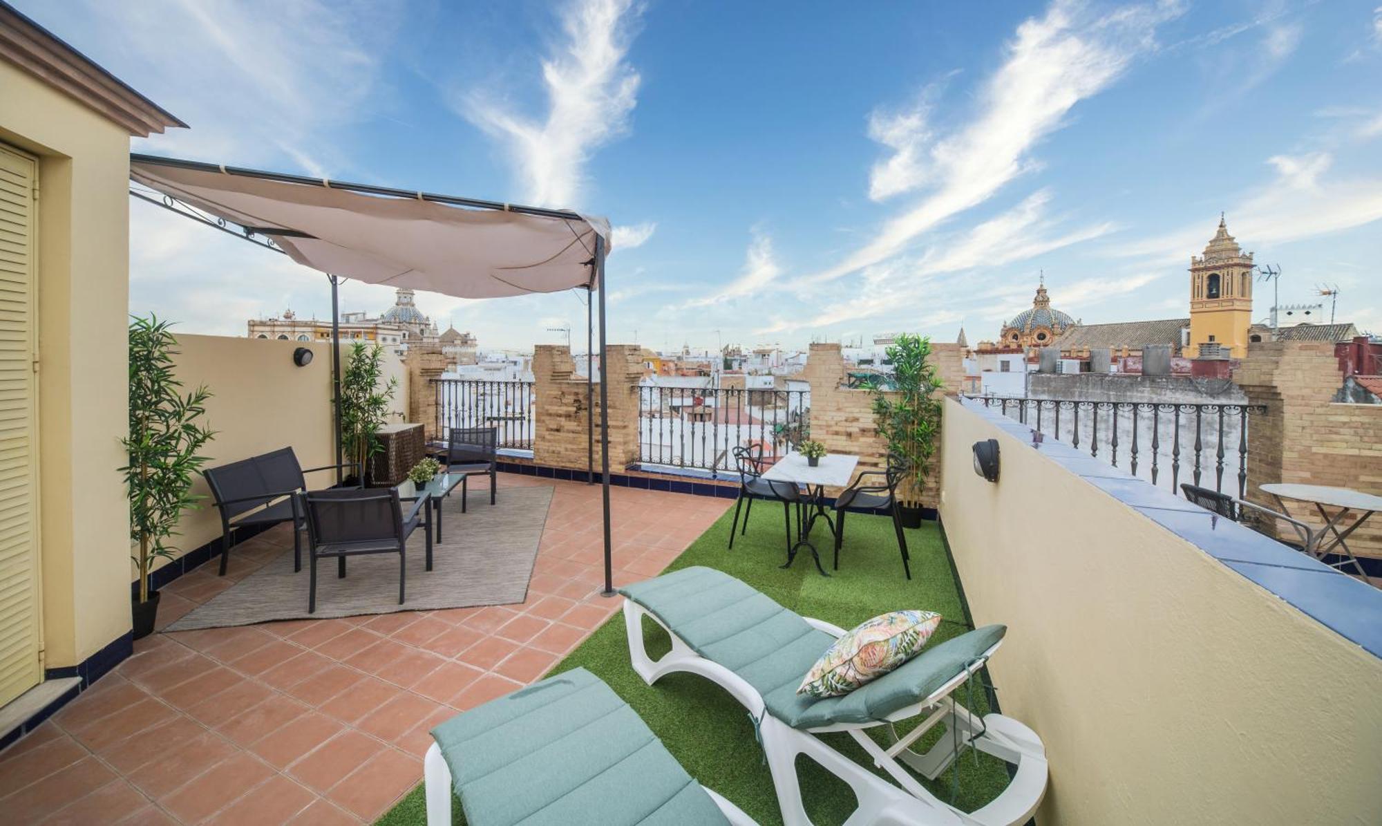 Apartamento Exclusive Triplex With Private Terrace Sevilla Exterior foto