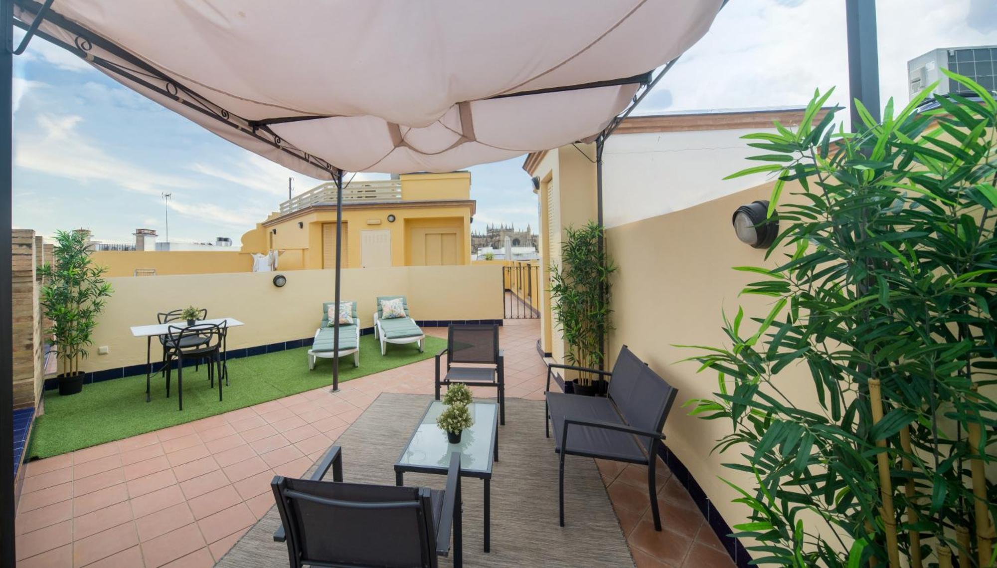 Apartamento Exclusive Triplex With Private Terrace Sevilla Exterior foto