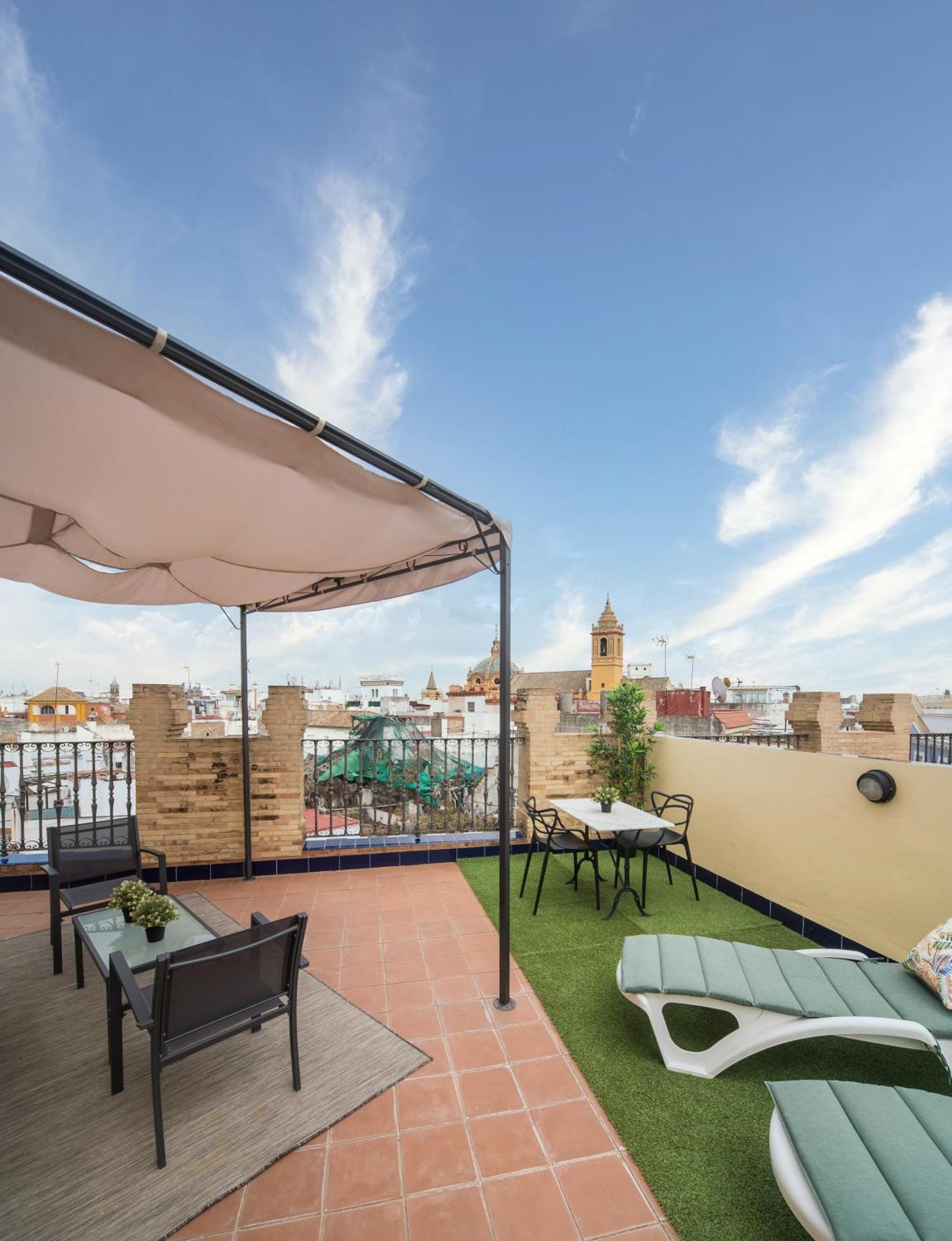 Apartamento Exclusive Triplex With Private Terrace Sevilla Exterior foto